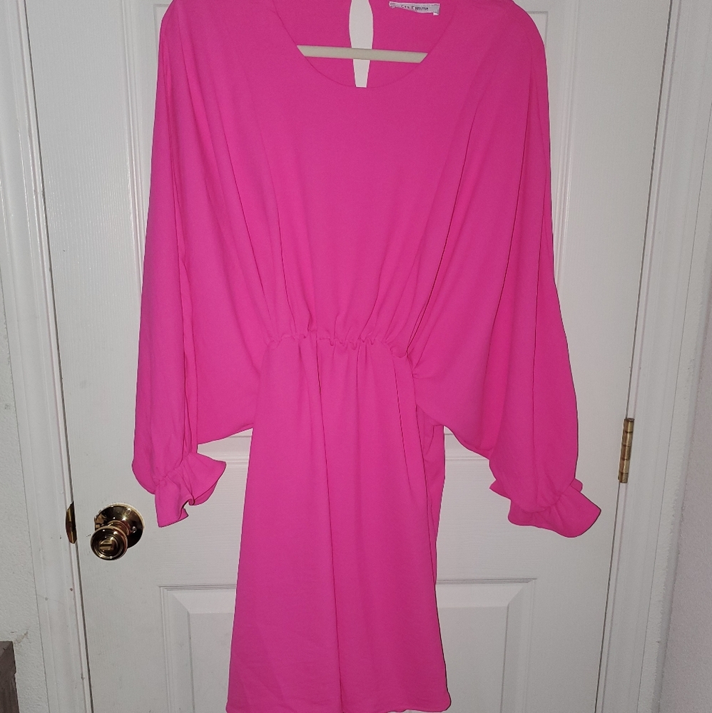 Hot pink dress
